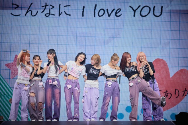 ME:I performing at the Kanagawa